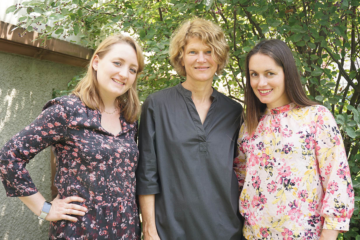 Drei Frauen (v.l.): Lisa Gonzalez, Claudia Taphorn und Janina Rikovsky