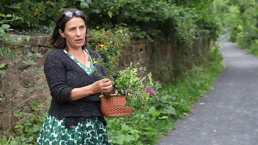 Kräuterführung unter sachkundiger Leitung (Foto: Touristinformation Stadt Büdingen)