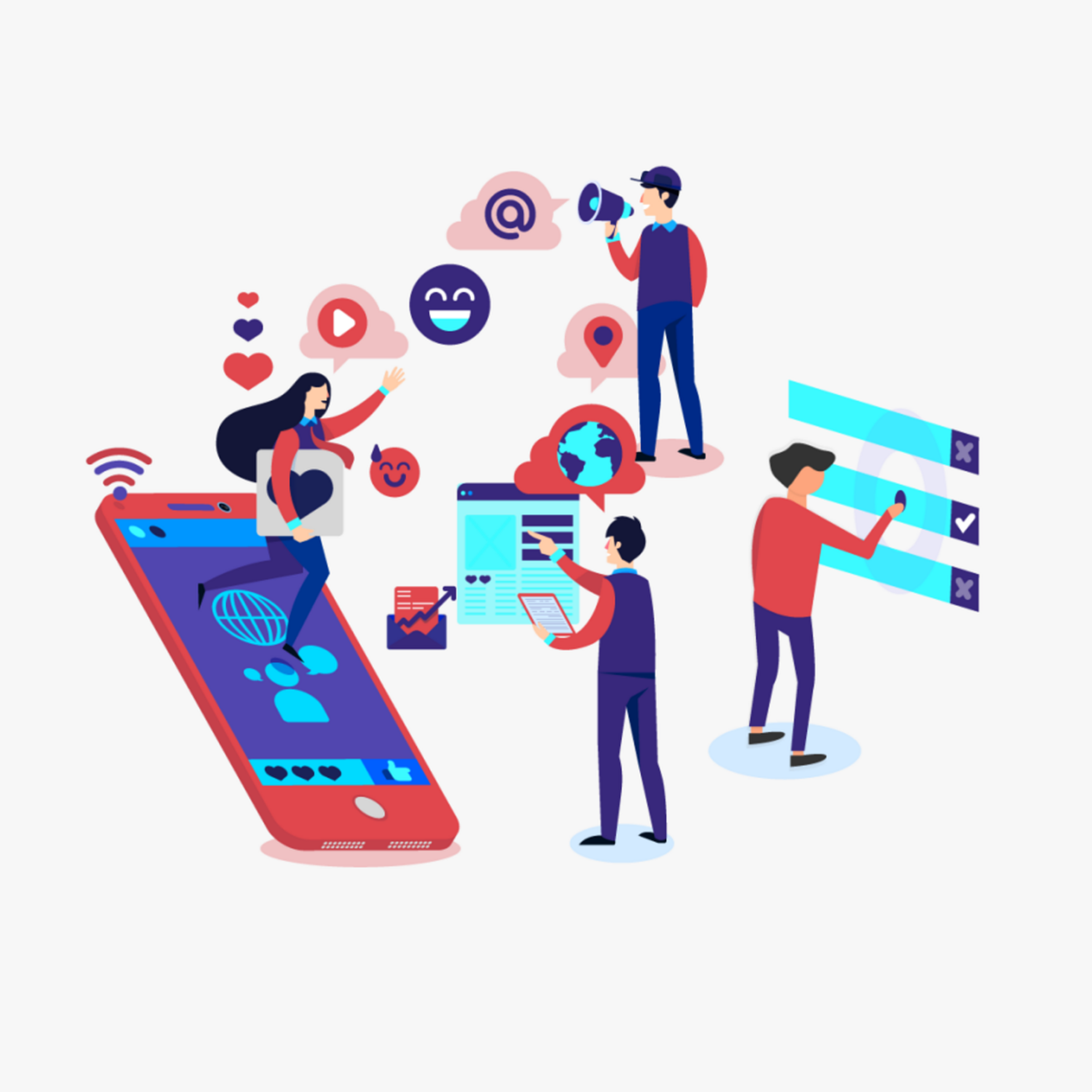 Grafische Darstellung von Medieninhalten