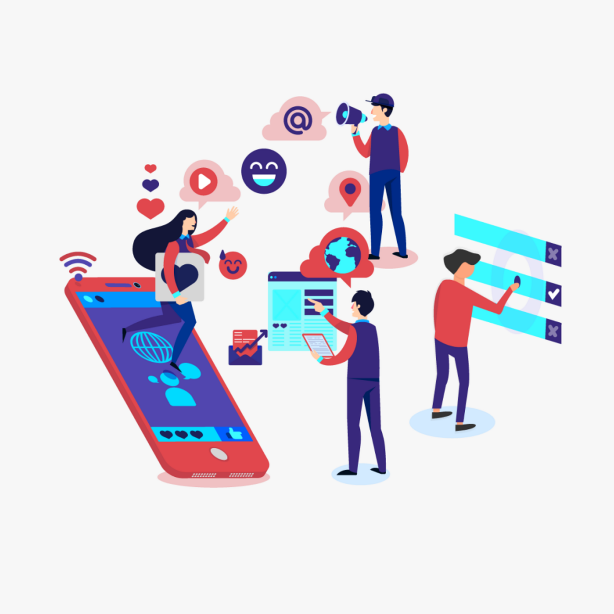 Grafische Darstellung von Medieninhalten