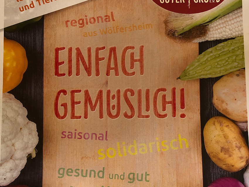 Plakat SoLawi "Guter Grund e.V." in Wölfersheim