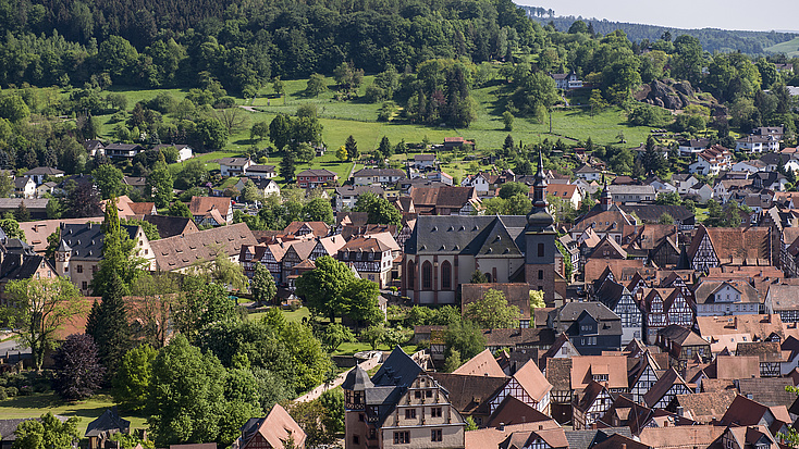 Blick auf die Stadt Büdingen.