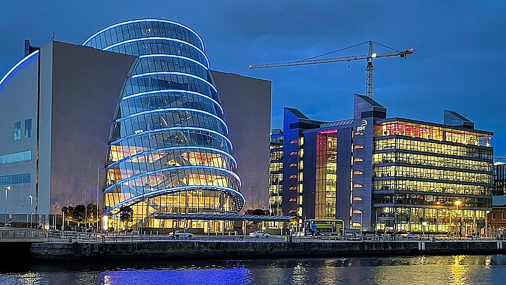 Die Skyline von Dublin.