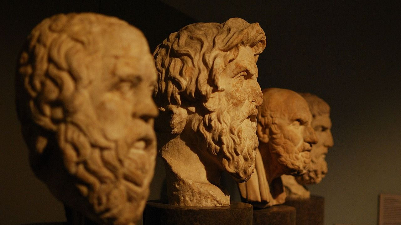 Steinbüste Aristoteles, einer der bekanntesten Philosophen und Naturforschern der Geschichte