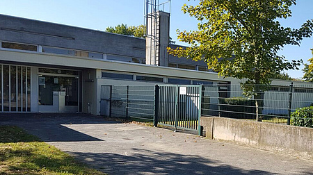 Eine Sporthalle.
