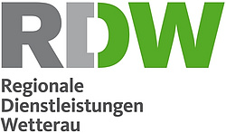 Logo mit Schriftzug RDW, Regionale Dienstleistungen Wetterau
