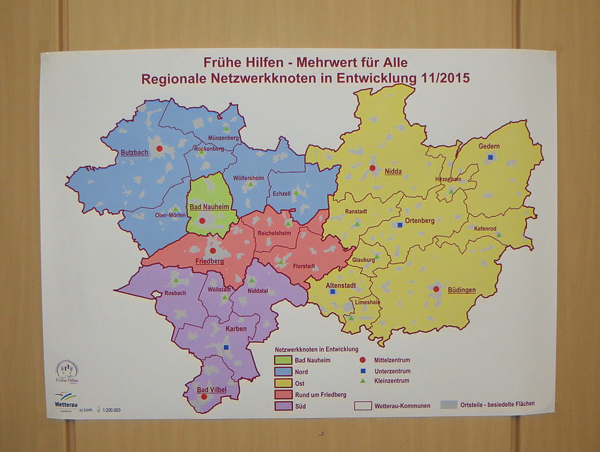 Netzwerkknoten auf der Schautafel