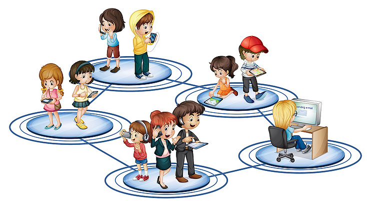 Symbolbild: Vernetzung an Schulen. Bild: Pixabay.