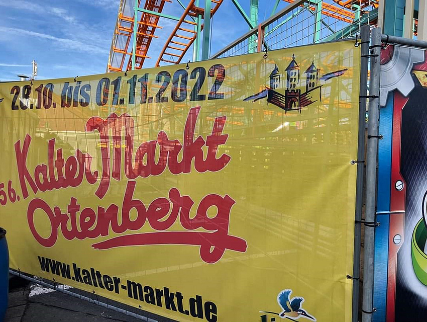 Hinweistransparent "Kalter Markt"