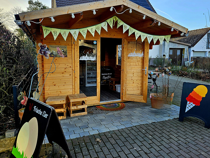 Selbstbediener-Hofladen aus Holz