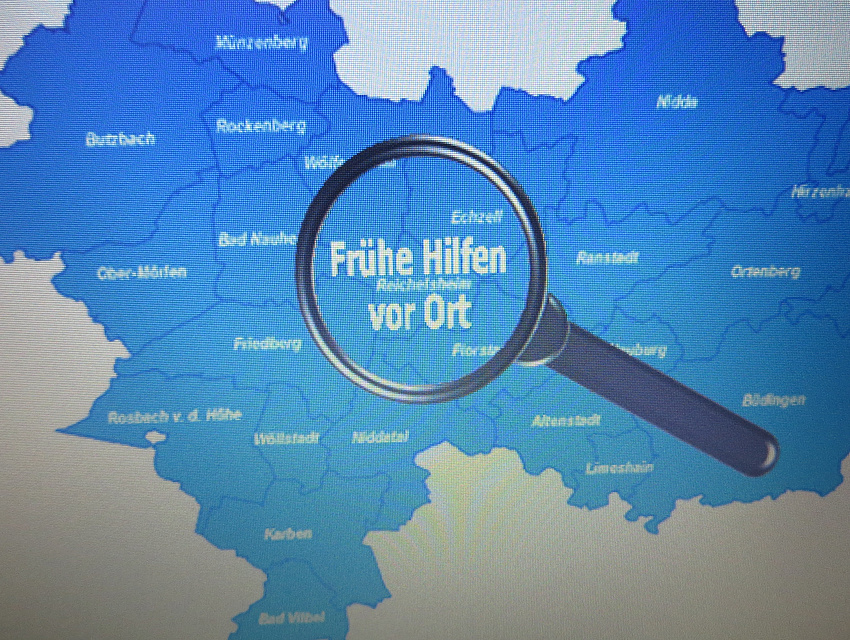 Frühe Hilfen vor Ort - Wetteraukarte
