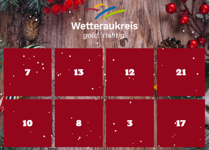 Zu sehen ist ein digitaler Adventskalender