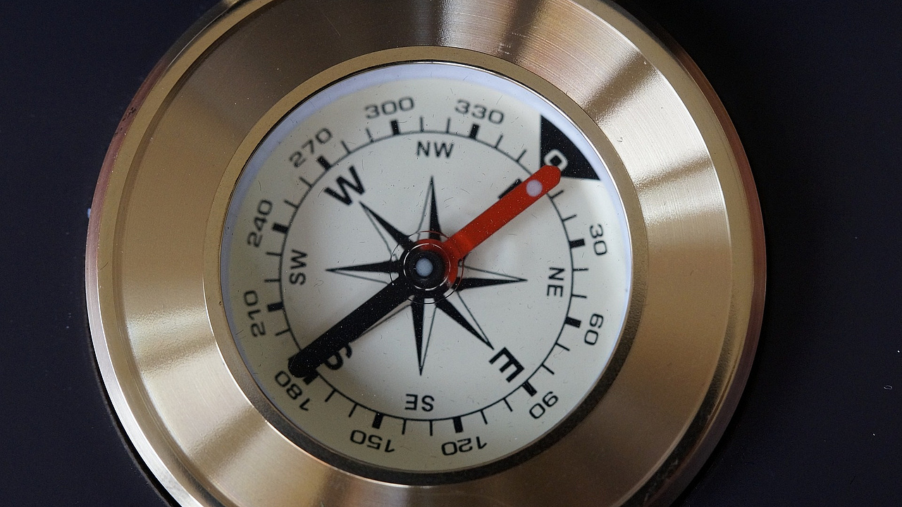 Kompass als Symbol für Orientierung und Navigation