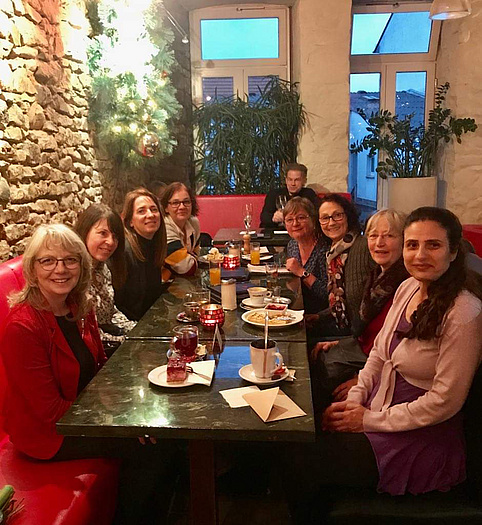 Das Team beim Abschiedstreffen