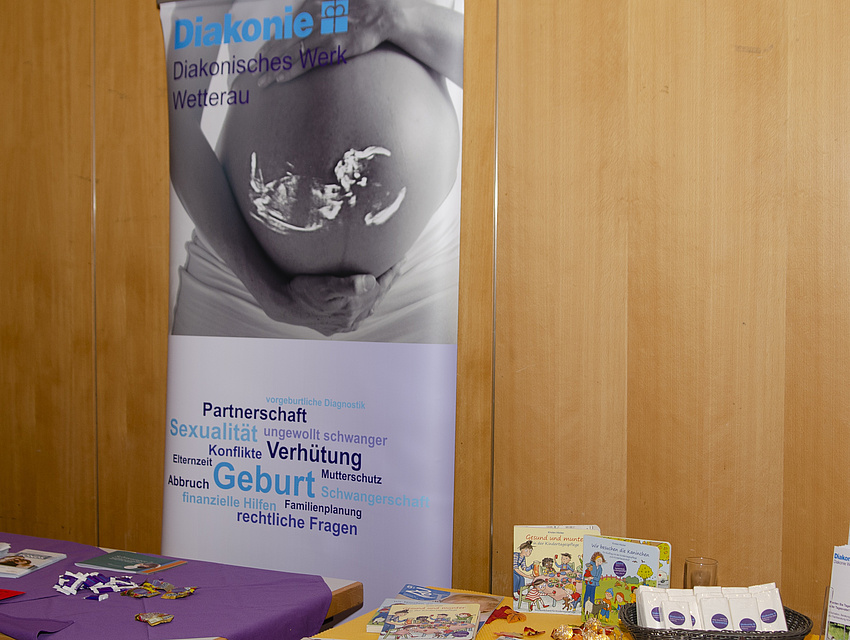 Stand: Diakonie-Wetterau, Schwangerenberatung